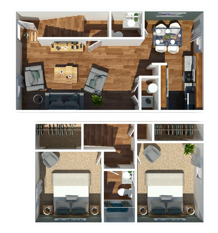 Two Bedroom Townhome - Two Bedroom Townhome