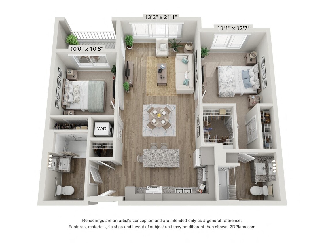 Floor Plan - 2A (Wheelchair Accessible)