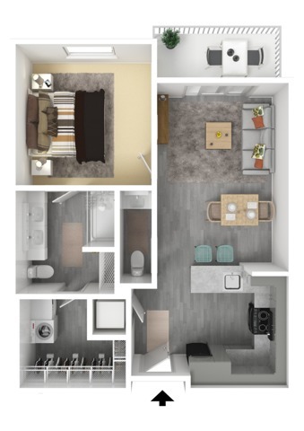 1 Bedroom B - 1 Bedroom B