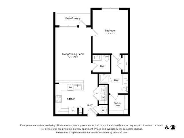 A4A | 1 bed 1 bath | 856 sq ft - A4A