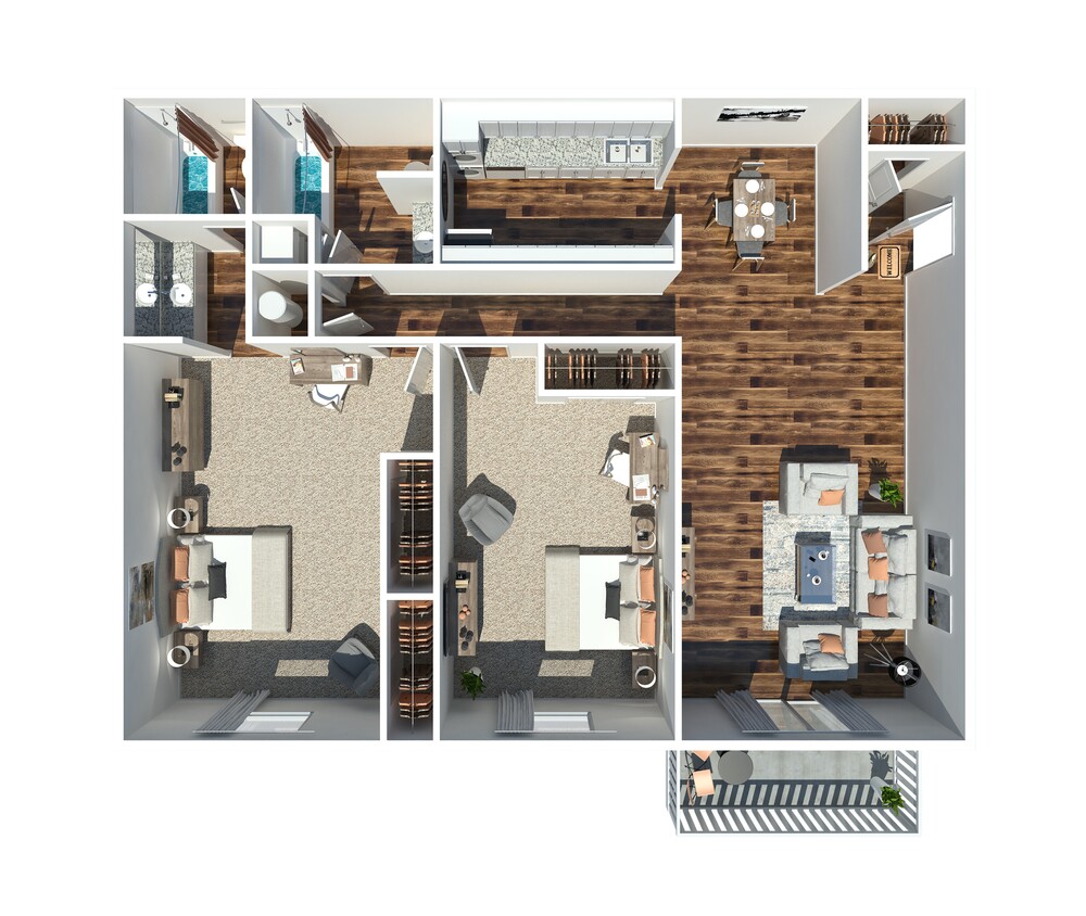 2 Bedroom 2 Bath - Dogwood