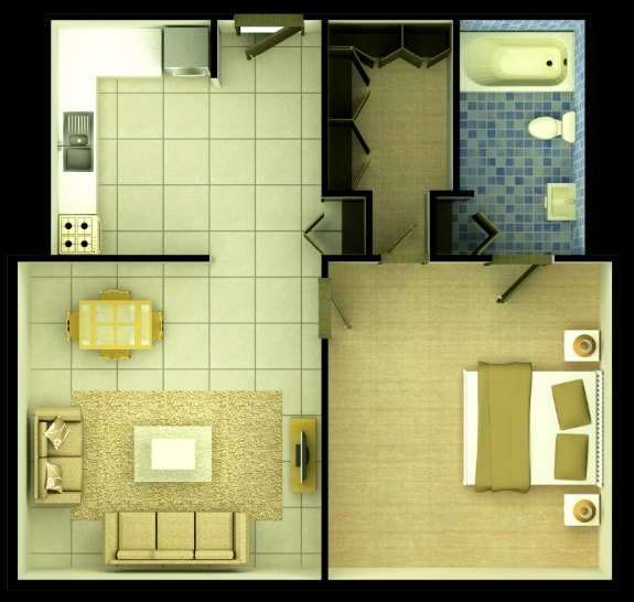 1BR/1BA - 1 BR 1 BTH *Prices can change based on income