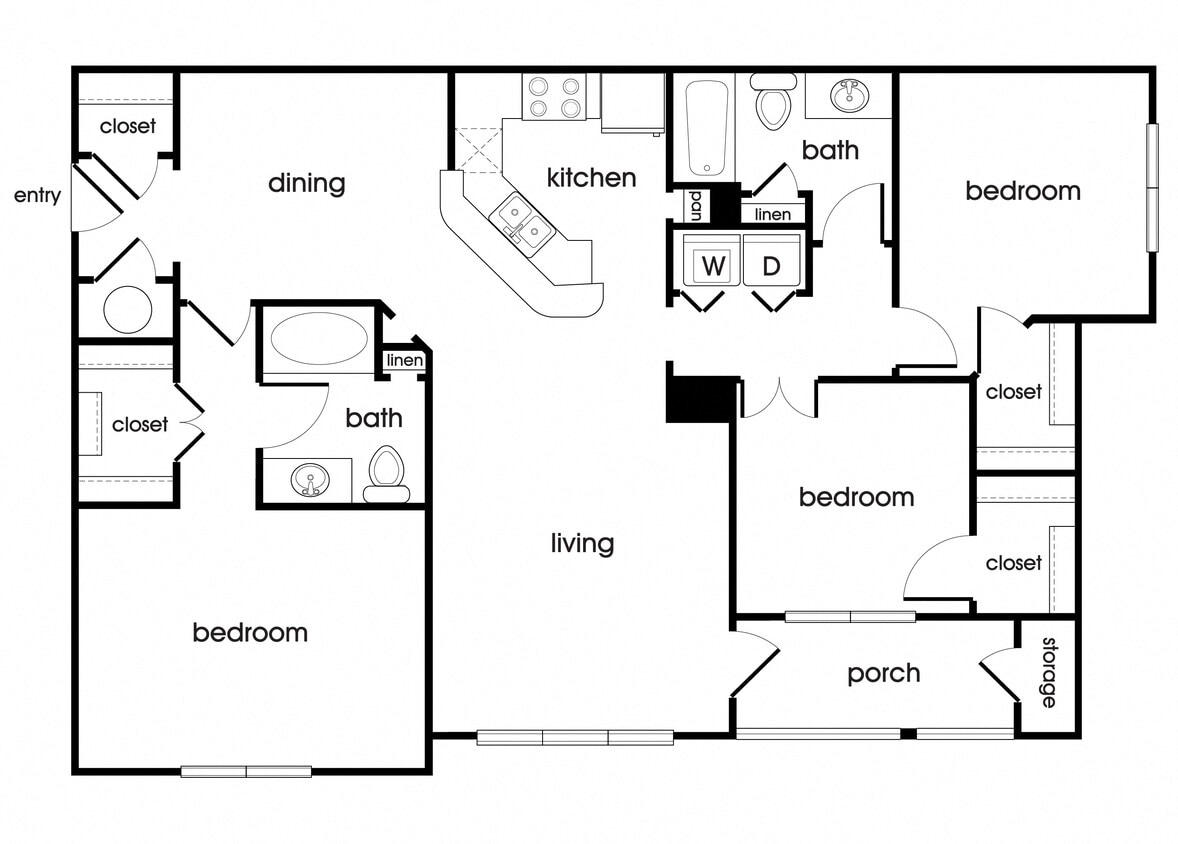 Floor Plan - C1 Income Restricted