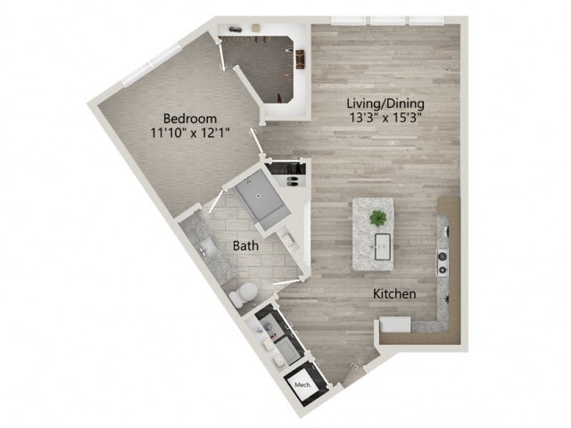 Floor plans are artist’s rendering. All dimensions are approximate. Actual product and specifications may vary in dimension or detail. Not all features are available in every apartment. Prices and availability are subject to change. - A5