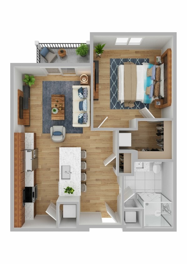 The Lenox - One Bedroom One Bathroom - Lenox