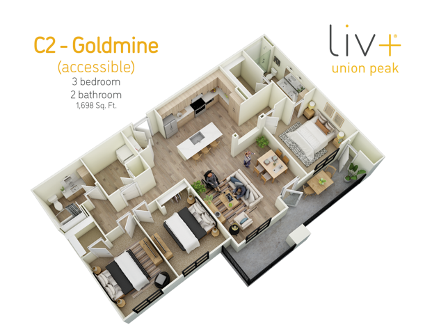 Goldmine Accessible Floor plan - Goldmine Accessible