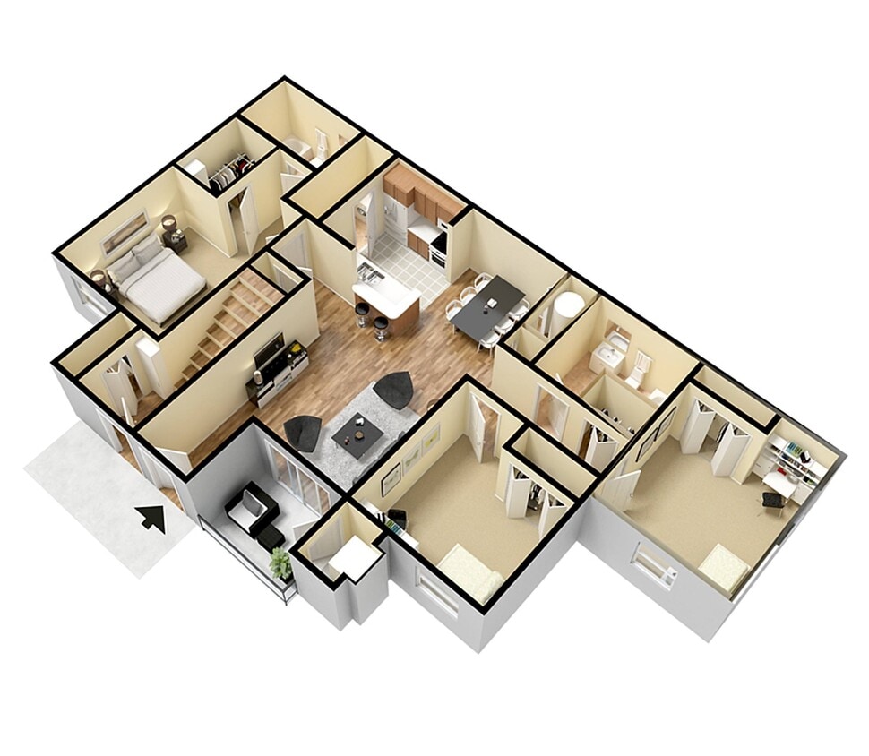 Floor Plan - Manchester - Three Bed Two Bath
