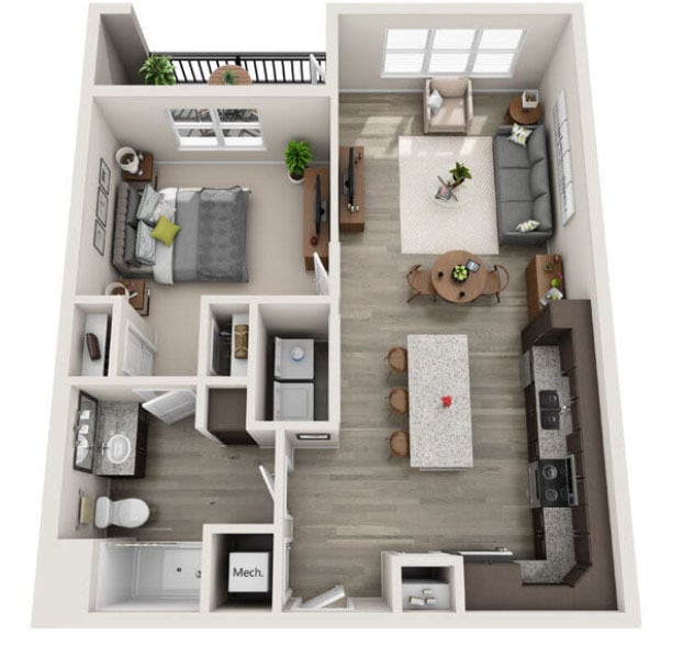 Floor Plan - The Huntley