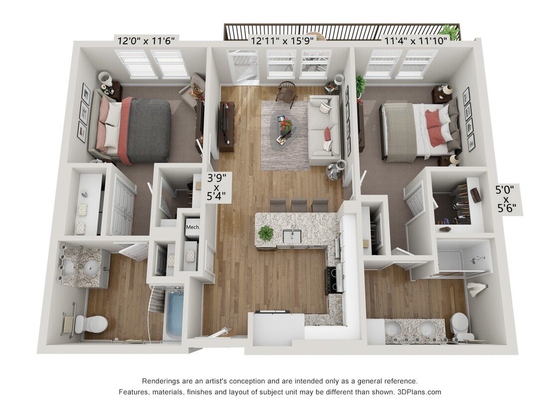 Floor Plan - B2 - Carolina