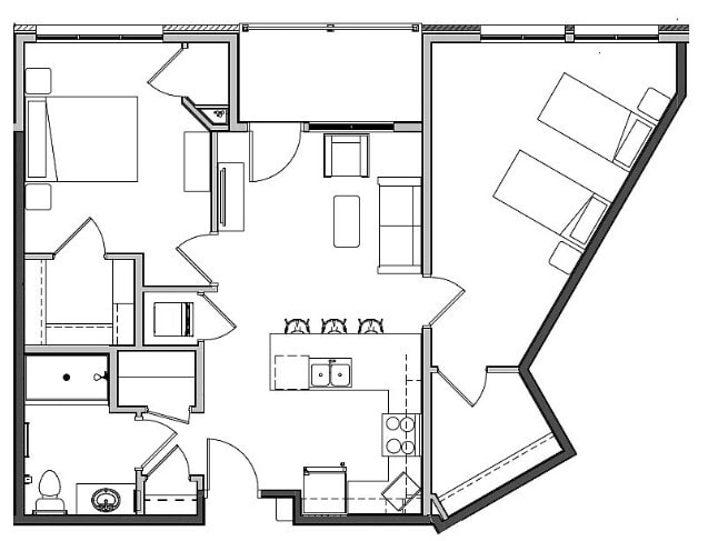 2 Bedroom Layout - 2 Bedroom