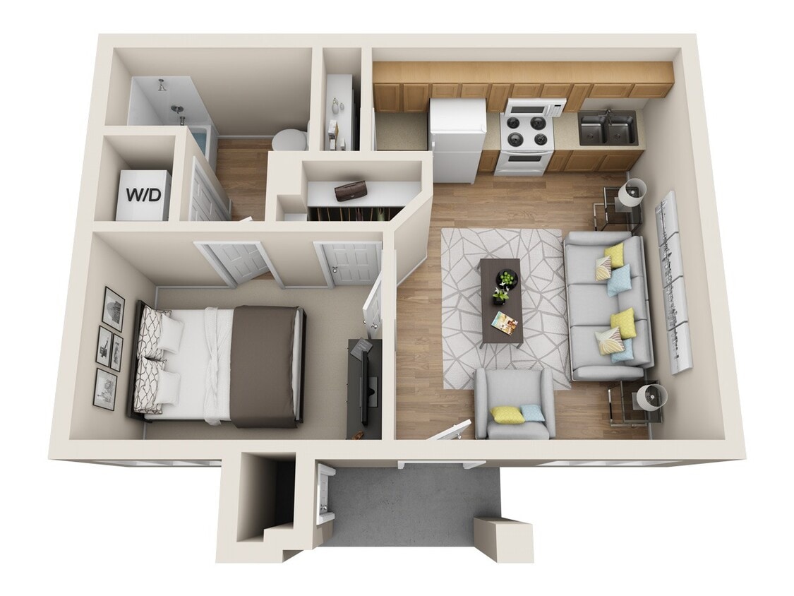 Floor Plan - One Bedroom