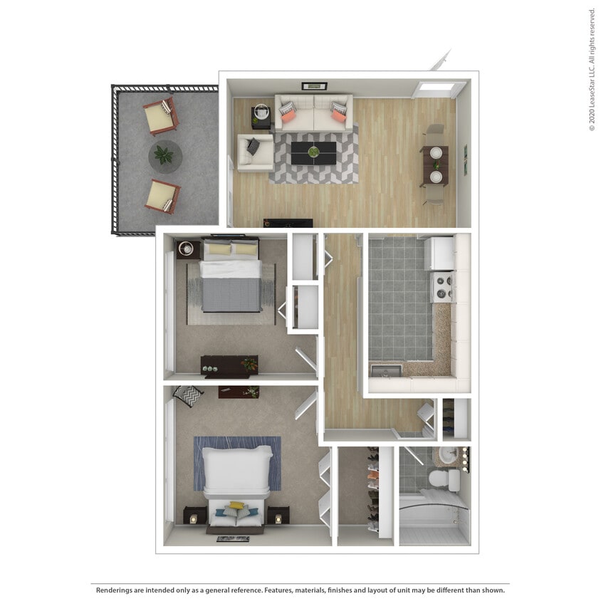 Floor Plan - Two Bedroom