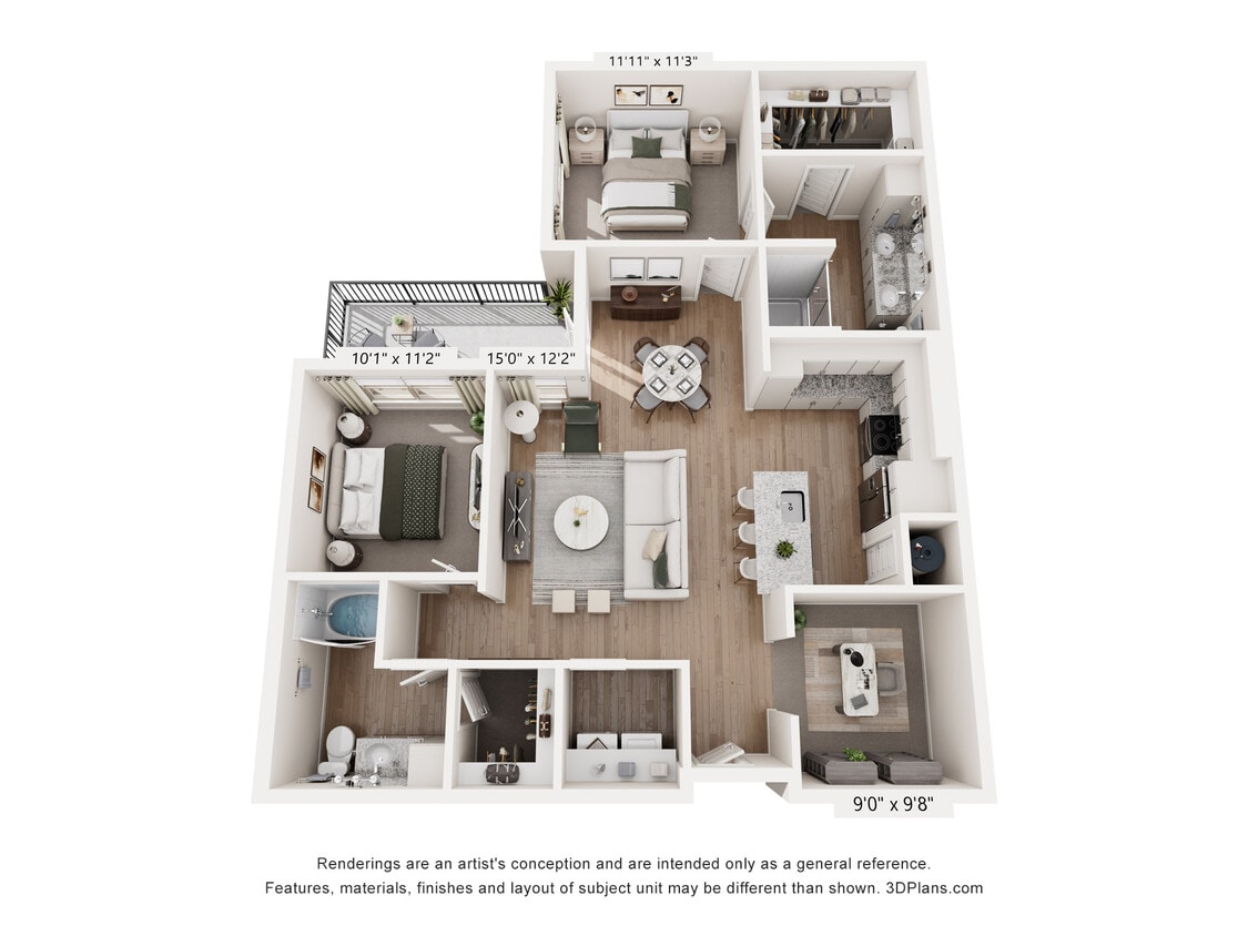 Floor Plan - B6 - Cyan
