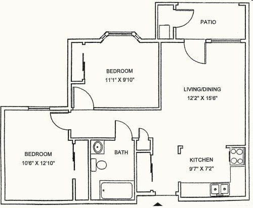 2BR/1BA - 1BR 1BA - Tax Credit