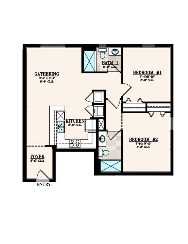 Floor Plan - The Newman Creek