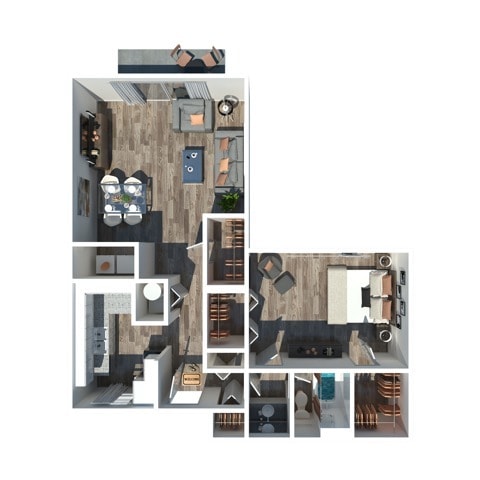 One Bedroom and One Bathroom - The Huntley 1 Bedroom 1 Bath