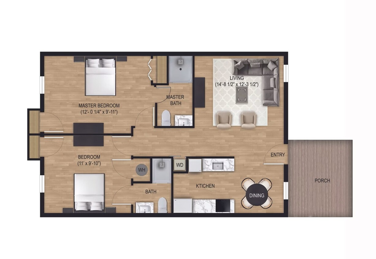 Floor Plan - Front Deck