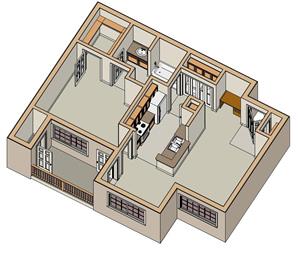 Floor Plan - 1x1