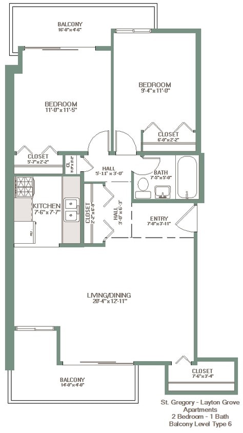 2BD/1BA - Cedar