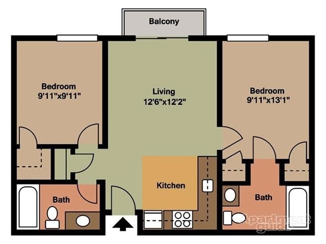 Floor Plan - 2X2