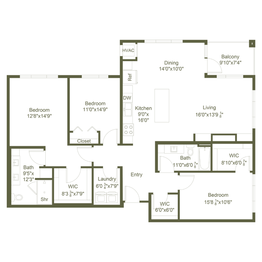 Floor Plan - Promenade - D1