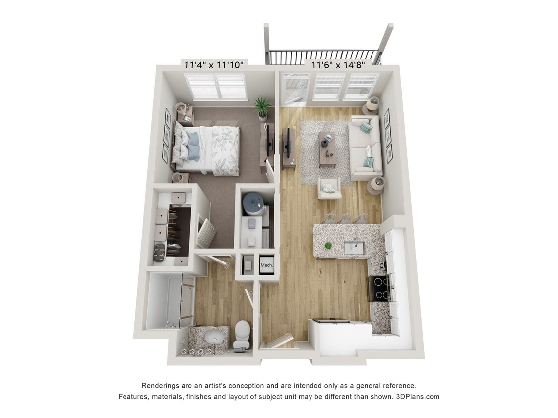 Floor Plan - A1 - Amber