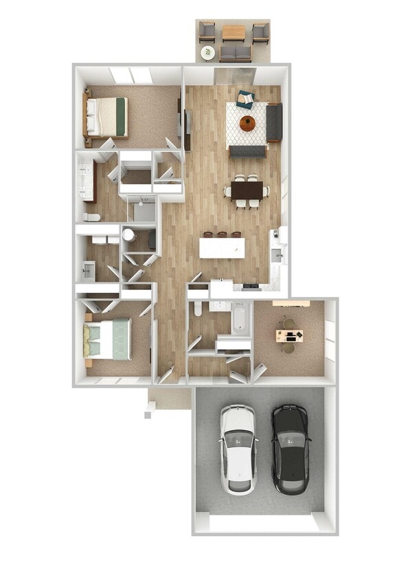 Unit B_ReserveSugarcreek_V2 - Villa with Den w/ 2 Car Garage