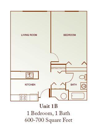 Floor Plan - One-Bedroom