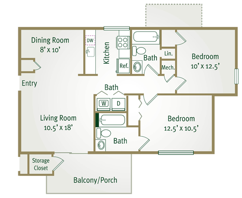 Floor Plan - The Piedmont