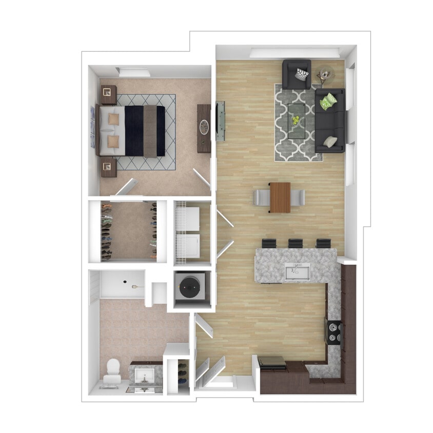 The Linden - Meadow - 1 Bed, 1 Bath, 718 sq. ft. - Meadow