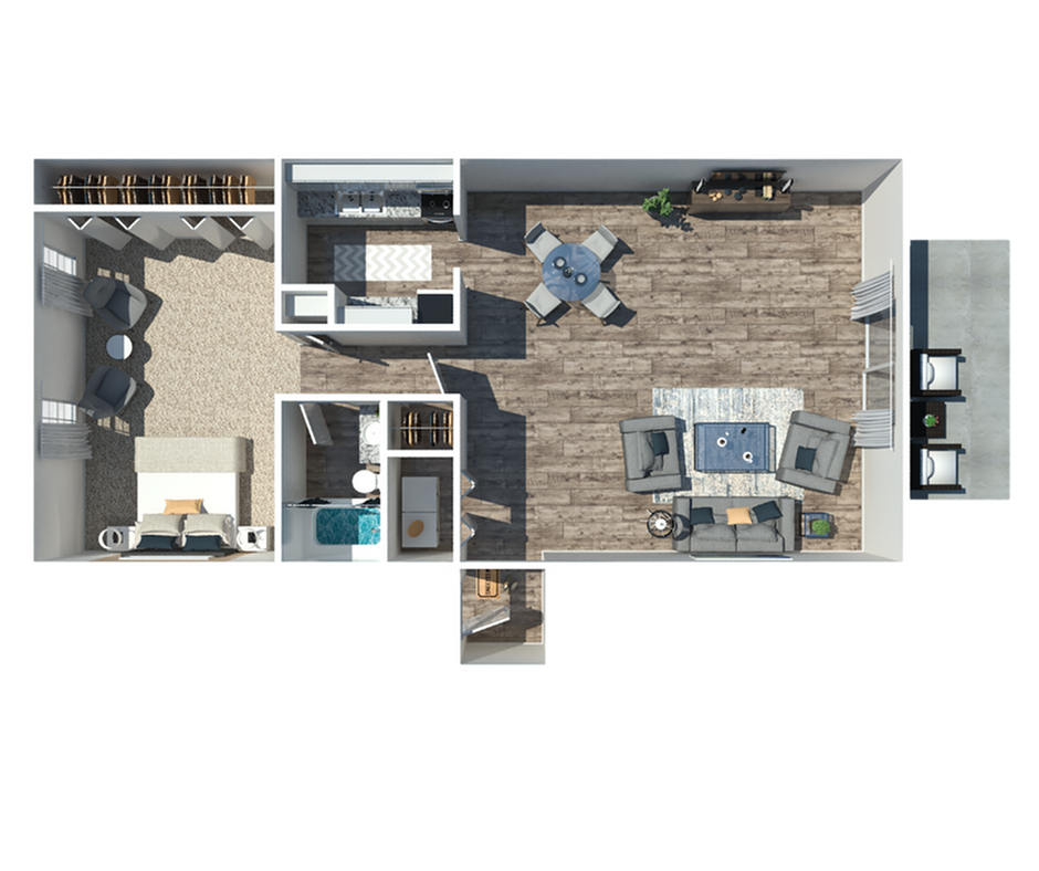 1 bedroom 1 bathroom - 1 Bedroom 1 Bath