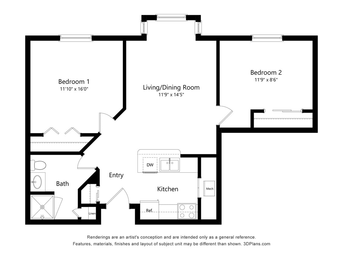 Berkshire - 2 Bedroom 1 Bath