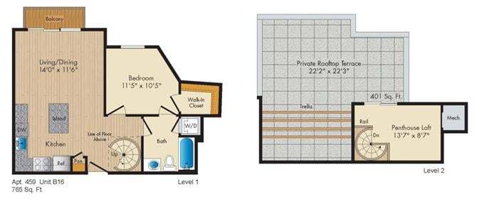 Floor Plan - Style B16 Penthouse