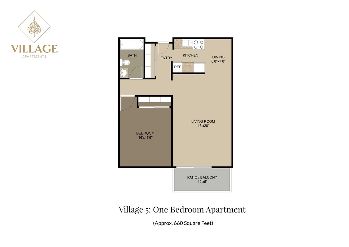 Village 5 One Bed - One Bedroom 5-01