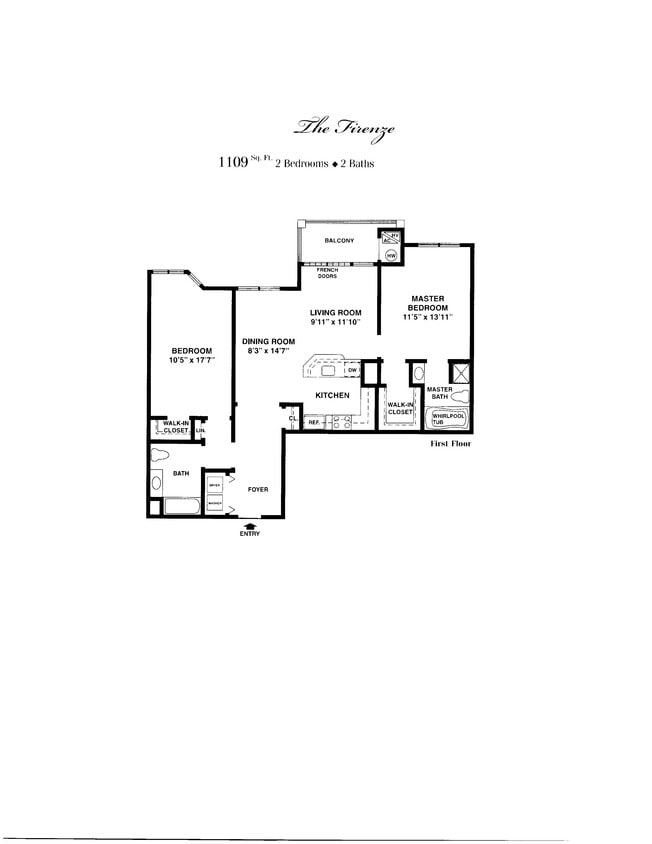 Floor Plan - $4.38/sq.ft. - Firenze