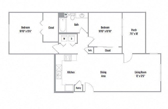 Floor Plan - B1 - Eastbridge