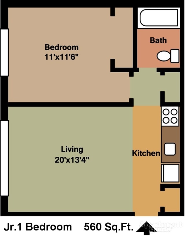 Jr. 1BR - Junior 1 Bedroom