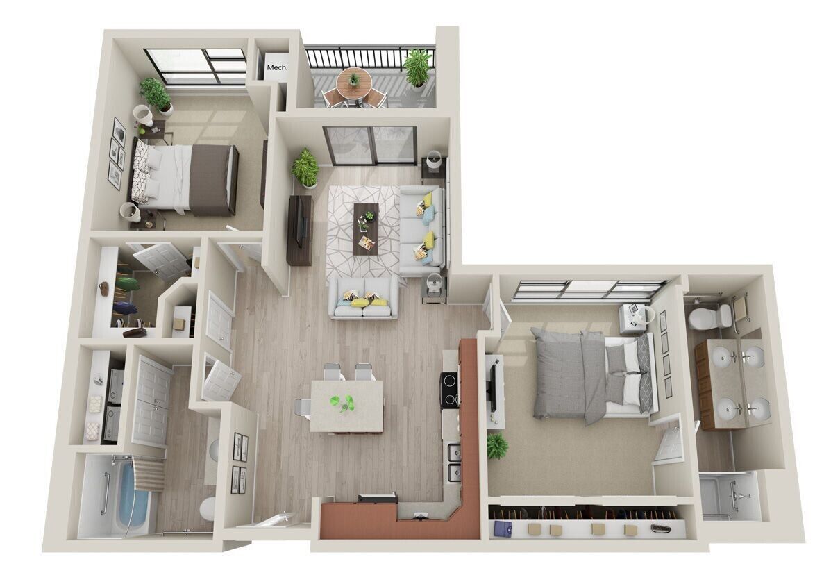 Floor Plan - 2 Bedroom C