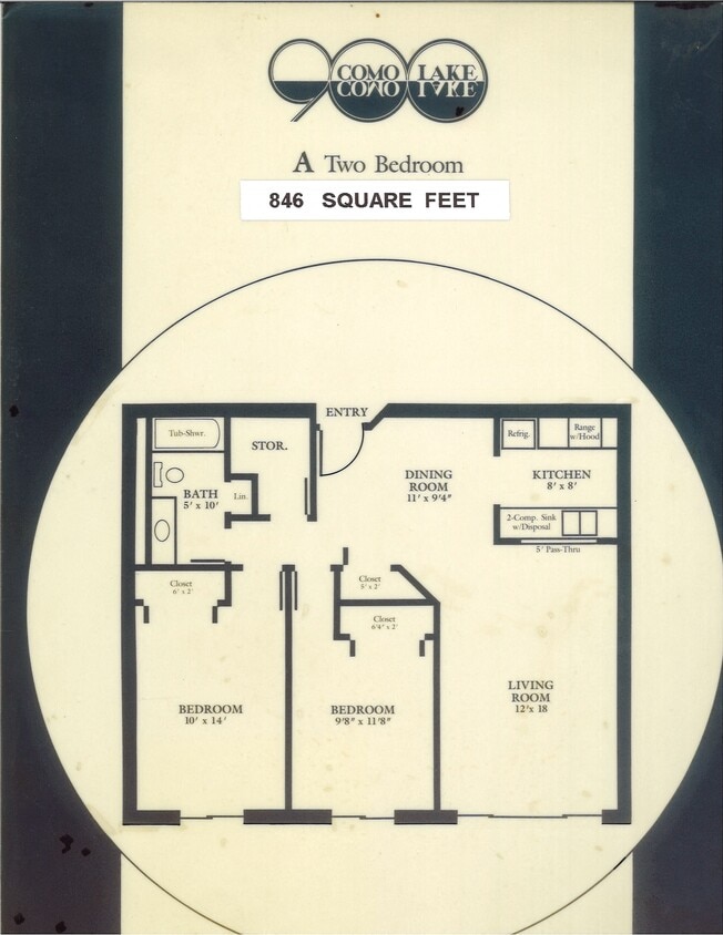 Floor Plan - 2 bedroom large 