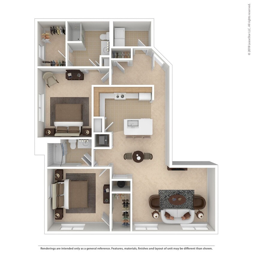 Floor Plan - 2 Bed Traditions Premier Corner