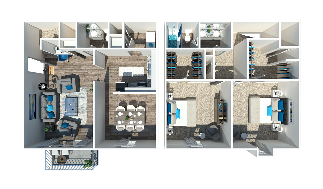 2 Bedroom 1.5 Bath TH - The Willow