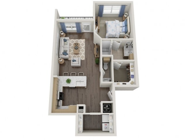 Floor plans are artist’s rendering. All dimensions are approximate. Actual product and specifications may vary in dimension or detail. Not all features are available in every apartment. Prices and availability are subject to change. - A6