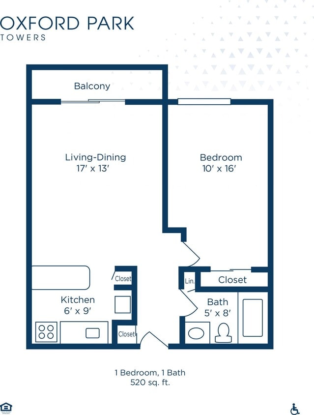 Floor Plan - 1 Bedroom *Waitlist*