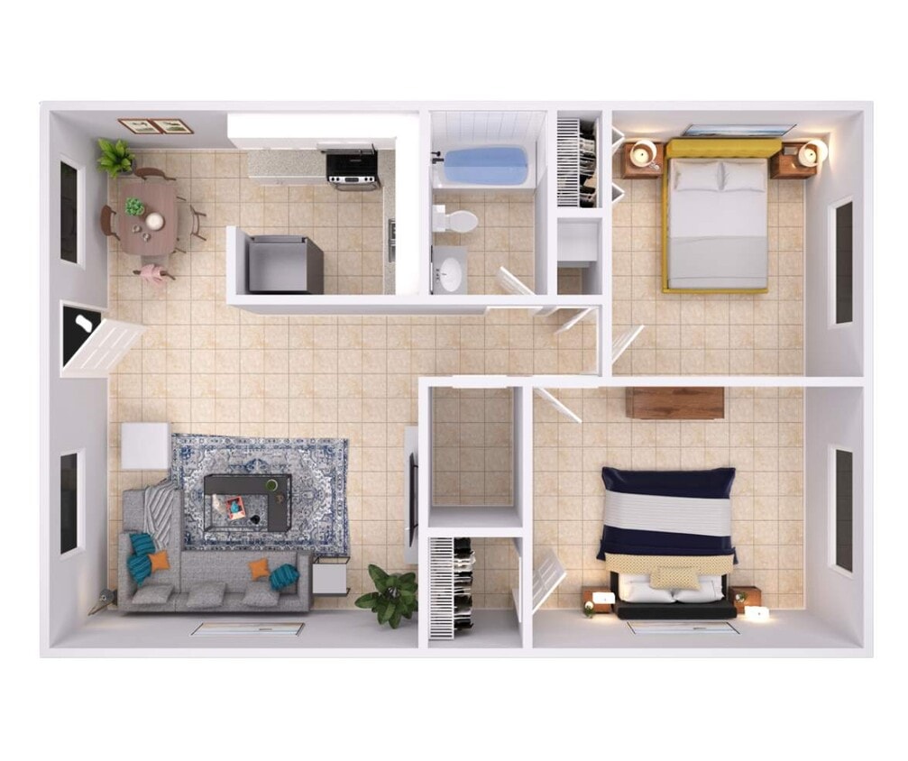 Sunny Point 2BR - 2x1R