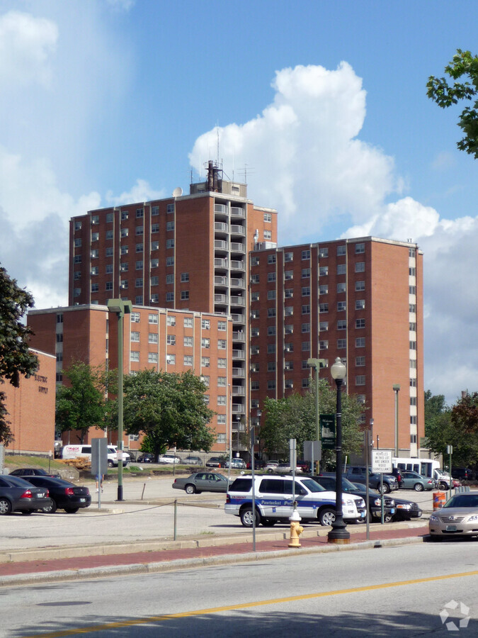 View from the south - Fogarty Manor Apartments