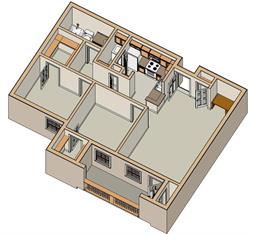 Floor Plan - 2x1