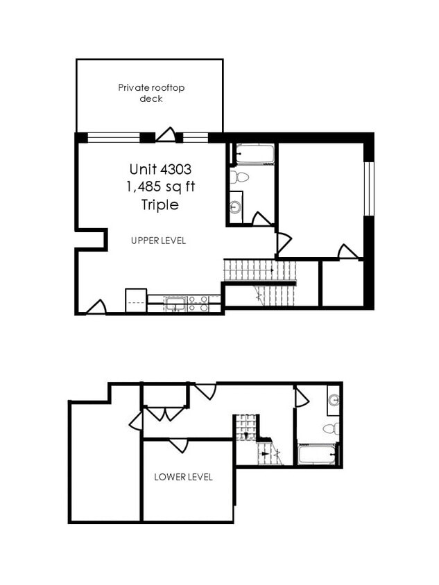 4303: $2490/m + utilities (avail mid-Jun) - Triple