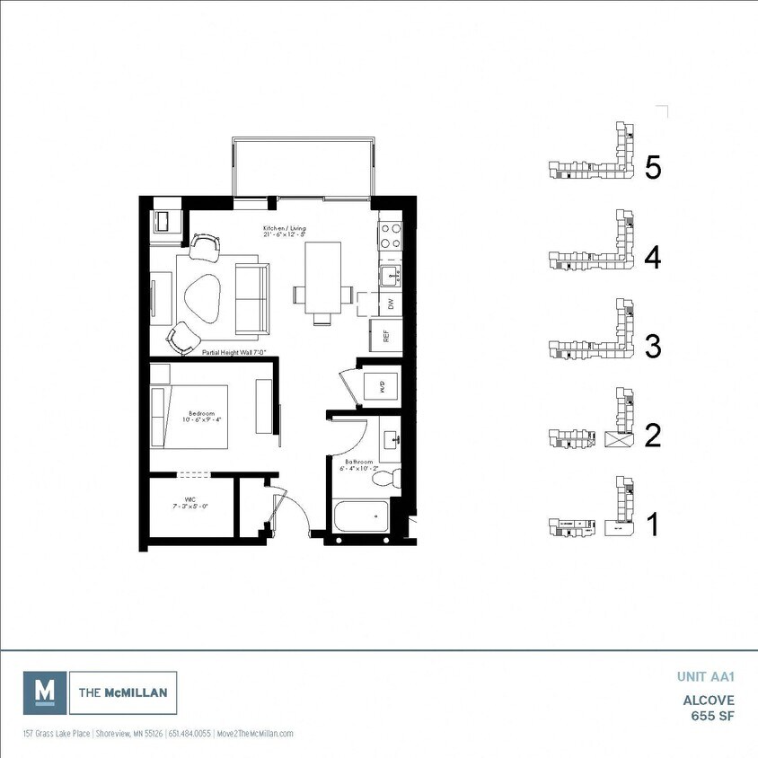 Floor Plan - AA1-Studio - Alcove