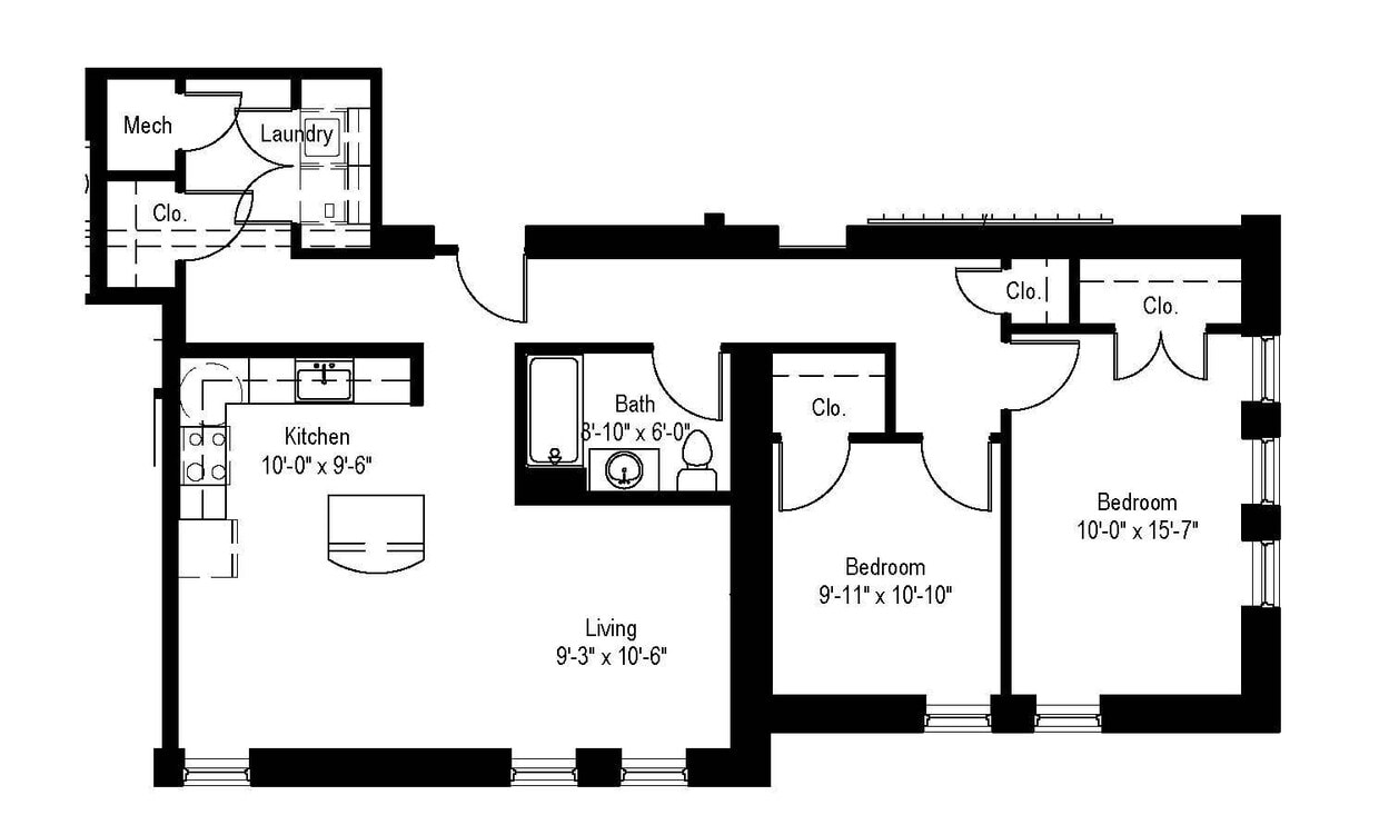 Floor Plan - The Libbie 60%