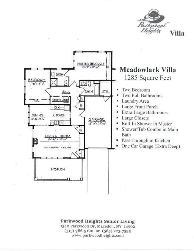 Floor Plan - Meadow Lark Villa